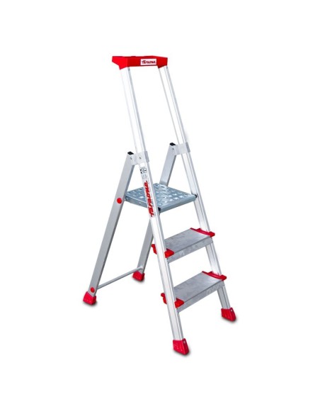 Escalera profesional de almacén ELEGANCE de 3 peldaños - FARAONE