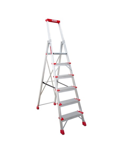 Escalera profesional de almacén ELEGANCE de 6 peldaños - FARAONE
