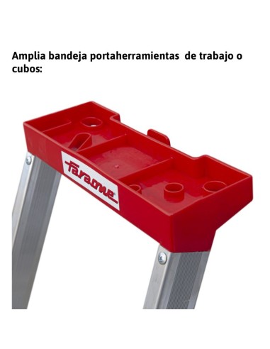 Escalera profesional de almacén ELEGANCE de 8 peldaños - FARAONE