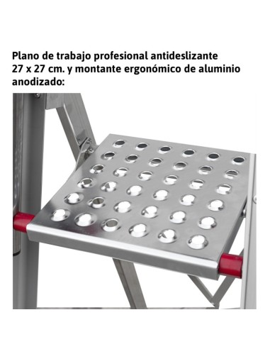 Escalera profesional de almacén DOMUS7 8 peldaños - FARAONE