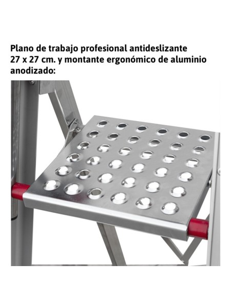 Escalera profesional de almacén DOMUS9 9 peldaños - FARAONE