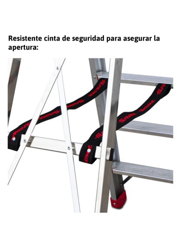Escalera profesional de almacén DOMUS9 9 peldaños - FARAONE