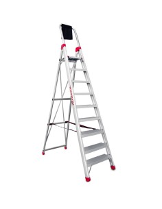 Escalera profesional de almacén DOMUS9 9 peldaños - FARAONE