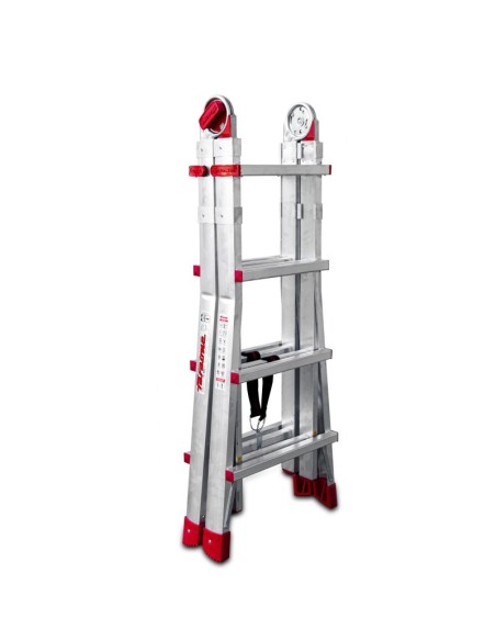 Escada profissional multiusos TELES com 8+8 degraus - FARAONE