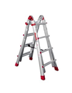 Escalera profesional multiuso TELES de 8+8 peldaños - FARAONE
