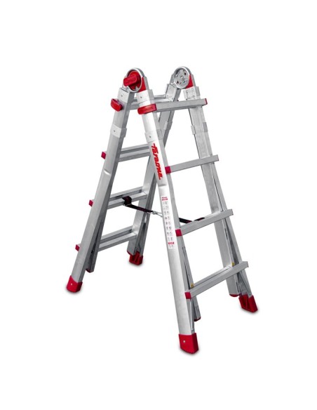 Escalera profesional multiuso TELES de 8+8 peldaños - FARAONE