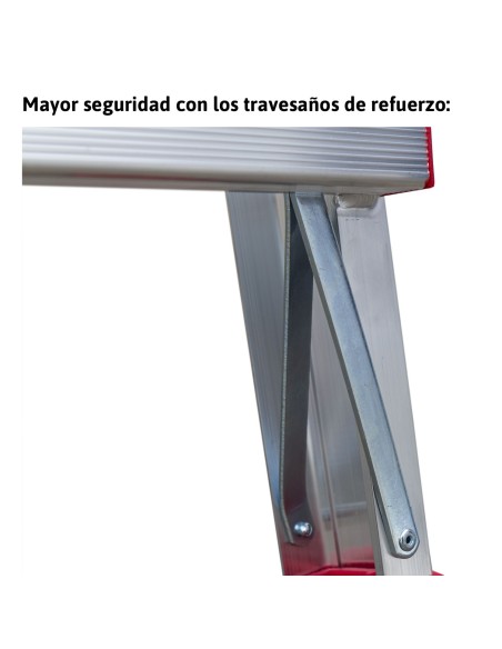 Escada profissional multiusos TELES com 8+8 degraus - FARAONE