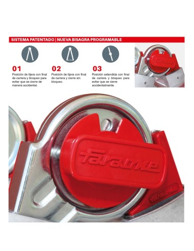 Escada profissional multiusos TELES com 8+8 degraus - FARAONE