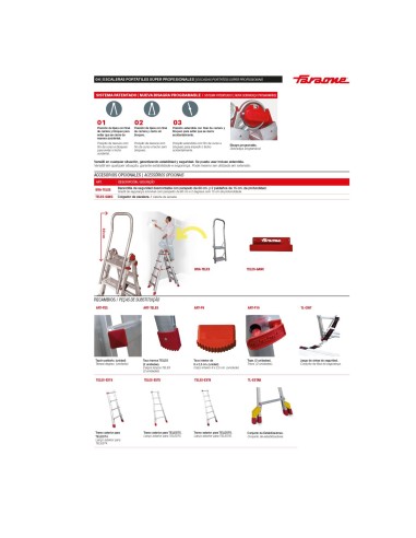 Escada profissional multiusos TELES com 10+10 degraus - FARAONE