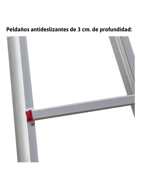 Escada profissional multiusos TELES com 10+10 degraus - FARAONE