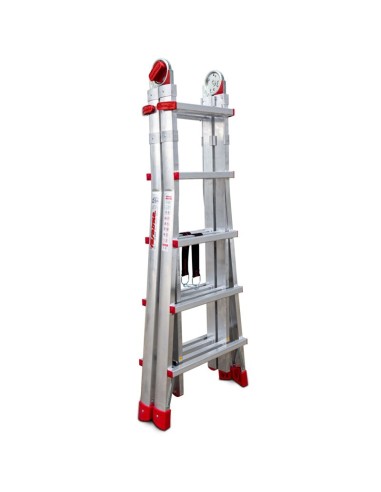 Escalera profesional multiuso TELES de 10+10 peldaños - FARAONE