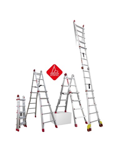 Escada profissional multiusos TELES com 12+12 degraus - FARAONE