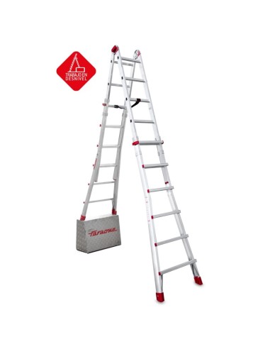 Escada profissional multiusos TELES com 12+12 degraus - FARAONE