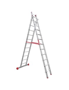 Escada profissional multiusos EN1400 de dois corpos e 12 degraus - FARAONE