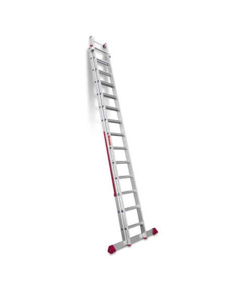 Escada profissional multiusos EN1400 de dois corpos e 14 degraus - FARAONE