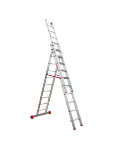 Escada profissional multiusos EN1500 de três corpos e 10 degraus - FARAONE 2