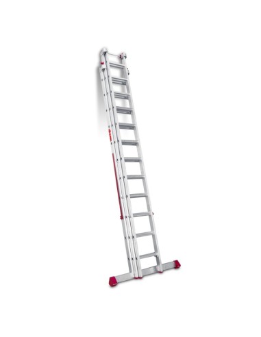 Escada profissional multiusos EN1500 de três corpos e 12 degraus - FARAONE