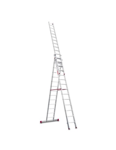 Escada profissional multiusos EN1500 de três corpos e 14 degraus - FARAONE