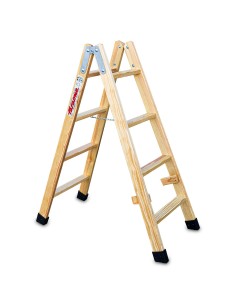 Escalera profesional de doble subida LD04 y 4+4 peldaños - FARAONE