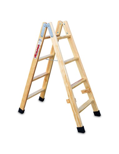Escalera profesional de doble subida LD04 y 4+4 peldaños - FARAONE