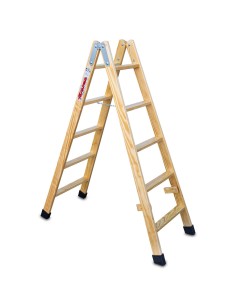 Escada profissional dupla subida LD05 e 5+5 degraus - FARAONE