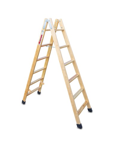 Escalera profesional de doble subida LD06 y 6+6 peldaños - FARAONE
