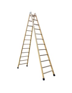 Escada profissional dupla subida LD12 e 12+12 degraus - FARAONE