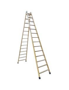 Escalera profesional de doble subida LD14 y 14+14 peldaños - FARAONE