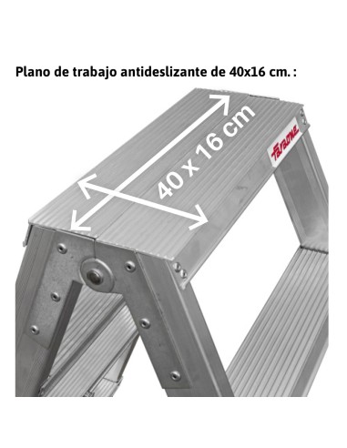 Banqueta dupla TPAS4 com 4+4 degraus - FARAONE