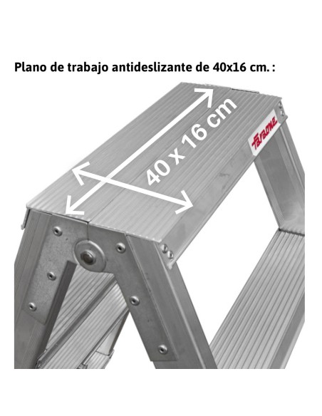 Banqueta dupla TPAS4 com 4+4 degraus - FARAONE