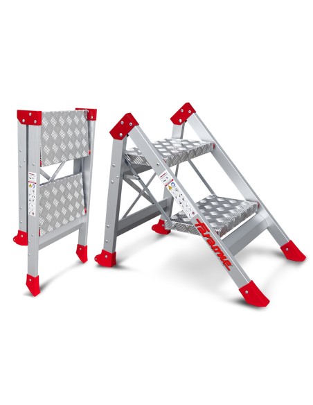 Taburete profesional de alta seguridad SGP2 con 2 peldaños - FARAONE