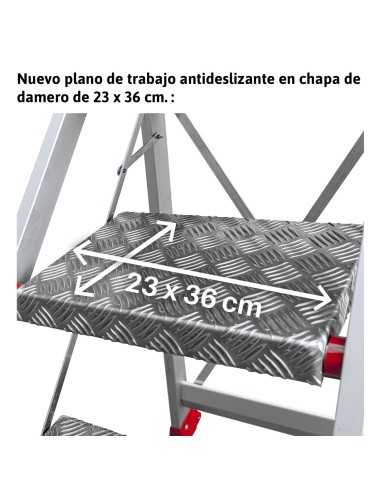 Banqueta profissional de alta segurança SGP3 com 3 degraus - FARAONE