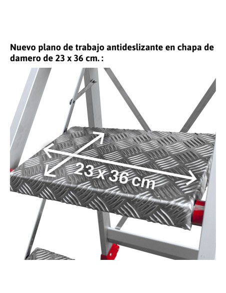 Banqueta profissional de alta segurança SGP3 com 3 degraus - FARAONE