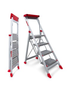 Taburete profesional de alta seguridad SGP4 con 4 peldaños - FARAONE