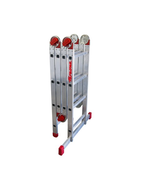 Escalera profesional articulada y multiuso EA614 de 14 peldaños - FARAONE