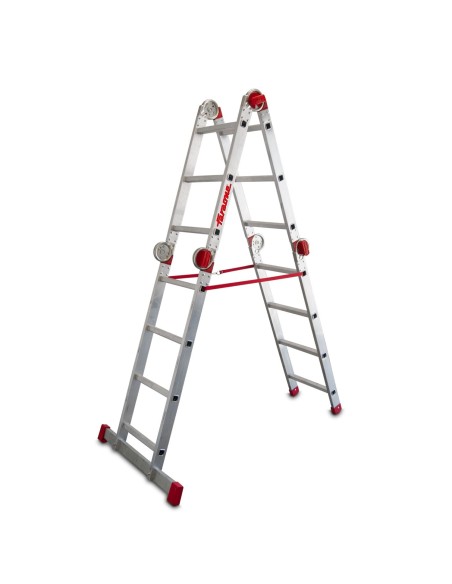 Escada profissional articulada e multiusos EA614 com 14 degraus - FARAONE