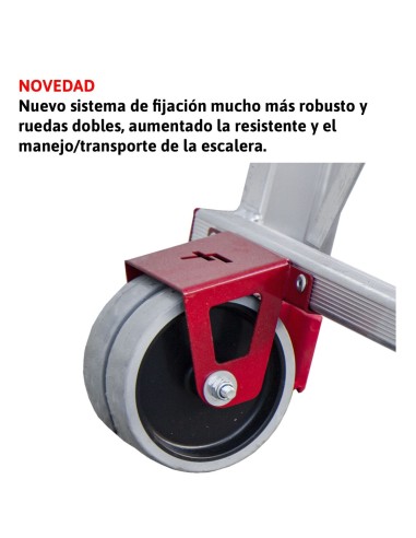 Escada profissional dobrável e ajustável PLS3 com 3 degraus - FARAONE