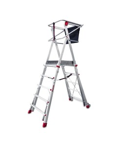Escalera profesional plegable y regulable PLS5 de 5 peldaños - FARAONE