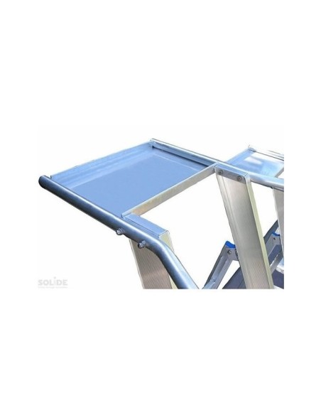 Escalera profesional y móvil de almacén. 1x7 peldaños