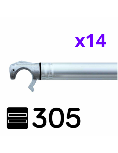 Andamio móvil tipo torre 75x305x1220 m - PRO