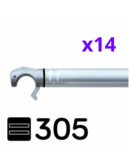 Andaime móvel tipo torre 75x305x1220 m - PRO