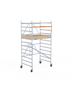 Andamio plegable de aluminio 135x190 - 4,70 m Altura de trabajo con rodapiés 2