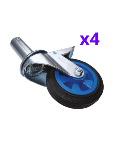 Andamio Plegable de aluminio 75x190 4,70m altura trabajo con rodapiés - XTREM