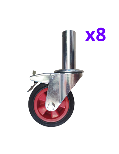 PROMO 2x1 Andamio plegable de aluminio 75x190 - 4,70 m Altura de trabajo