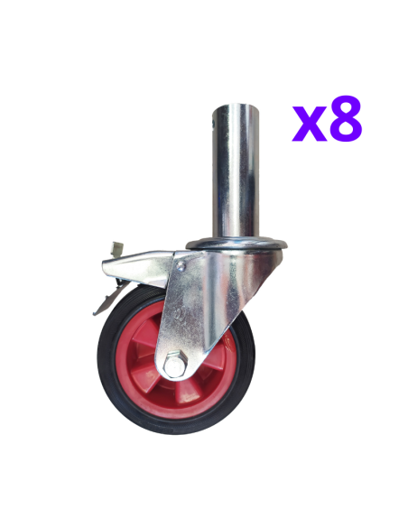 PROMO Andaime dobrável em alumínio 2x1 75x190 - 4,70 m Altura de trabalho