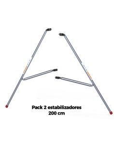 Combo 2 estabilizadores 2 metros para andamios móviles tipo torre y andamios plegables