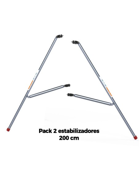 Combo 2 estabilizadores 2 metros para andamios móviles tipo torre y andamios plegables