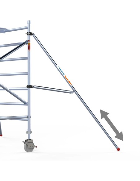 Combo 2 teleestabilizadores 2 metros para andamios móviles tipo torre y andamios plegables
