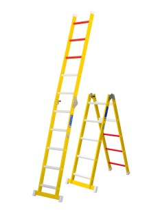 Escada profissional em fibra com 3 a 6 degraus - ARIZONA