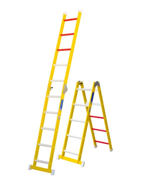 Escalera profesional de fibra de 3 a 6 peldaños - ARIZONA